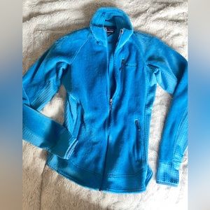 Patagonia full zip Polartec blue sweater SMALL